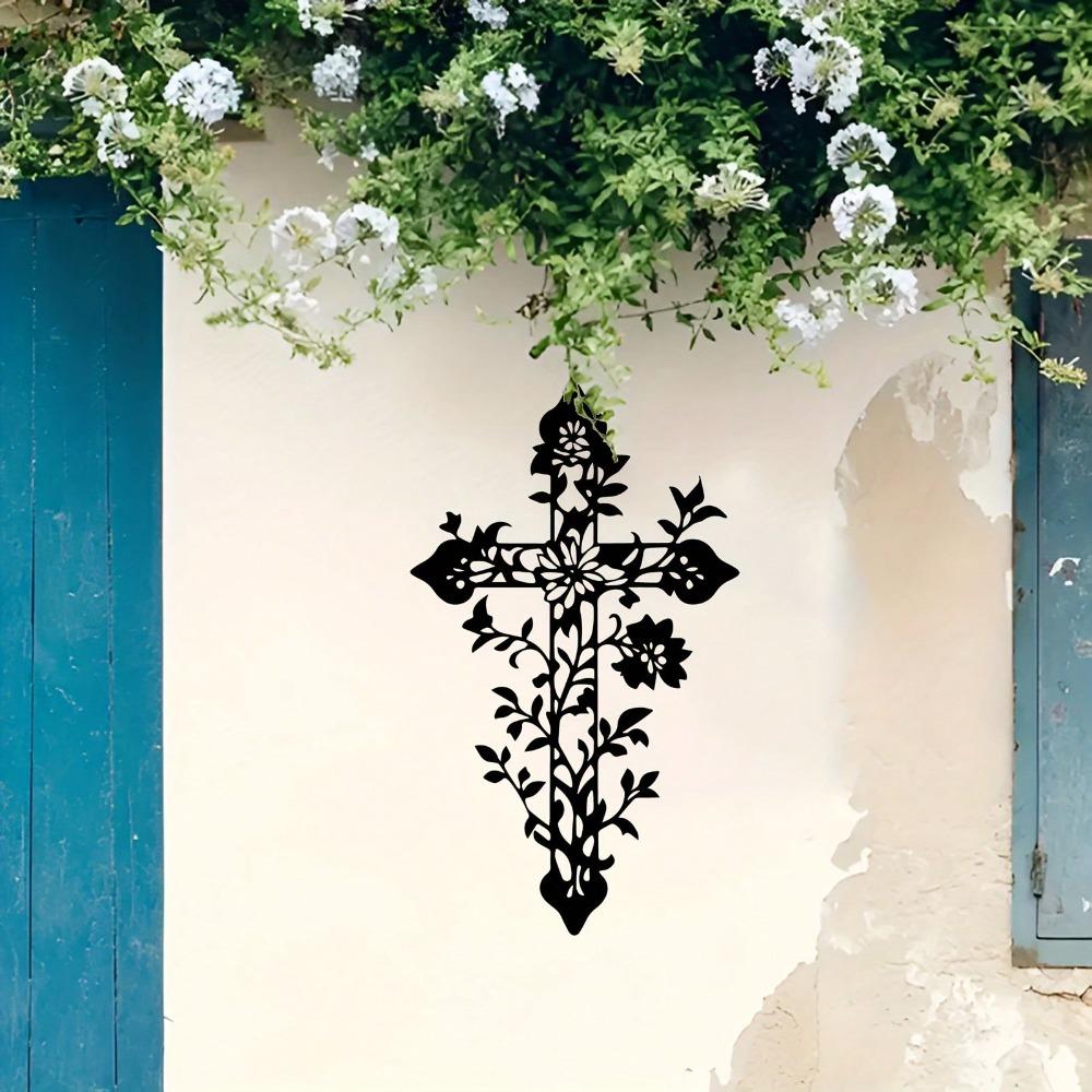 Metal Wall Cross Sculpture Tree of Life Art Christian Home Decor Bedroom Gift