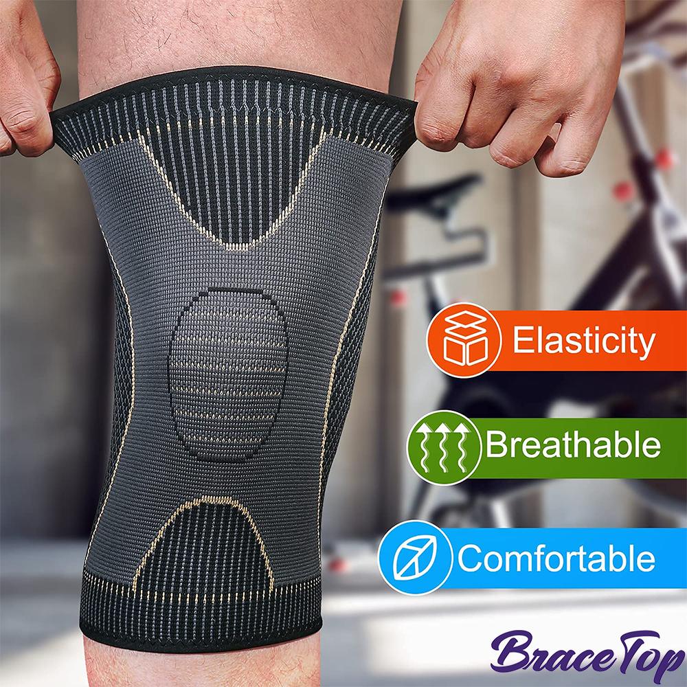 

1 шт. Медный наколенник для облегчения боли и поддержки при артрите унисекс, компрессионный наколенник для боли в колене M for weight 40-60KG