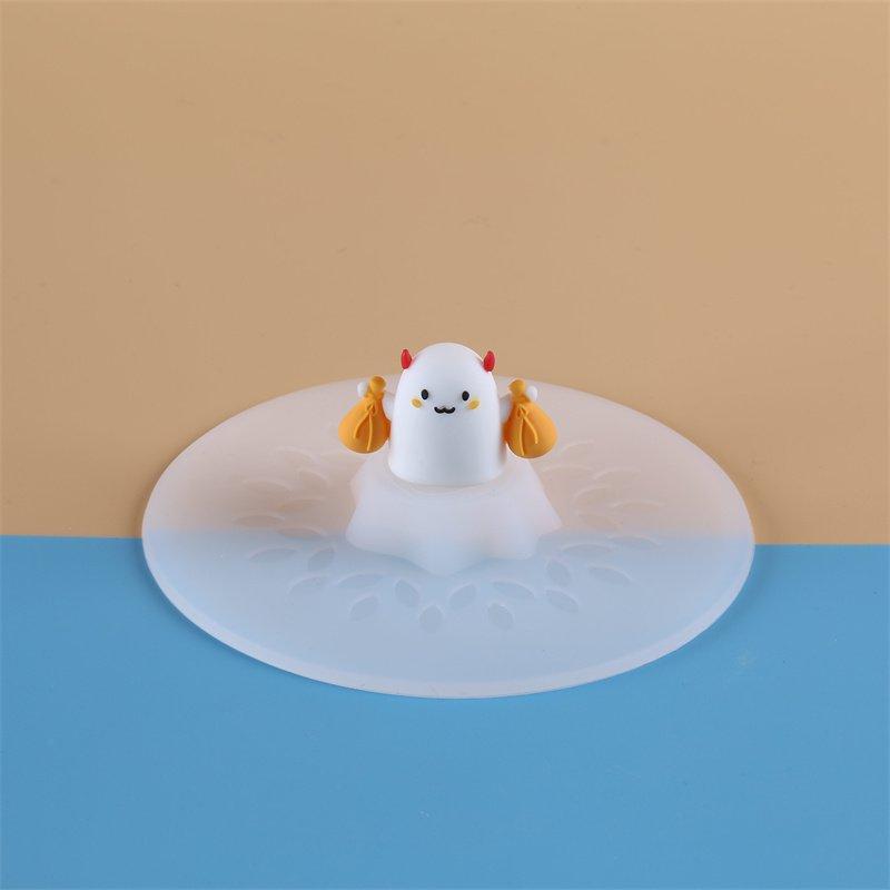 Silicone Cup Lid - Food-grade Tree Stump, Transparent Large Diamond, Multiple Styles, Cute Cartoon Design