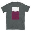 Katar Naher Osten Doha Abgenutzte Flagge Kurzarm Unisex T-Shirt