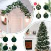 6/12PC Christmas Flocked Ornaments Balls Christmas Tree Velvet Ball Ornament Xmas Tree Hanging Pendants Home Party Decor Ball