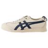 Unisex Mexico 66 Cream White Navy Leather Lace-Up Sneakers 1183B889-250