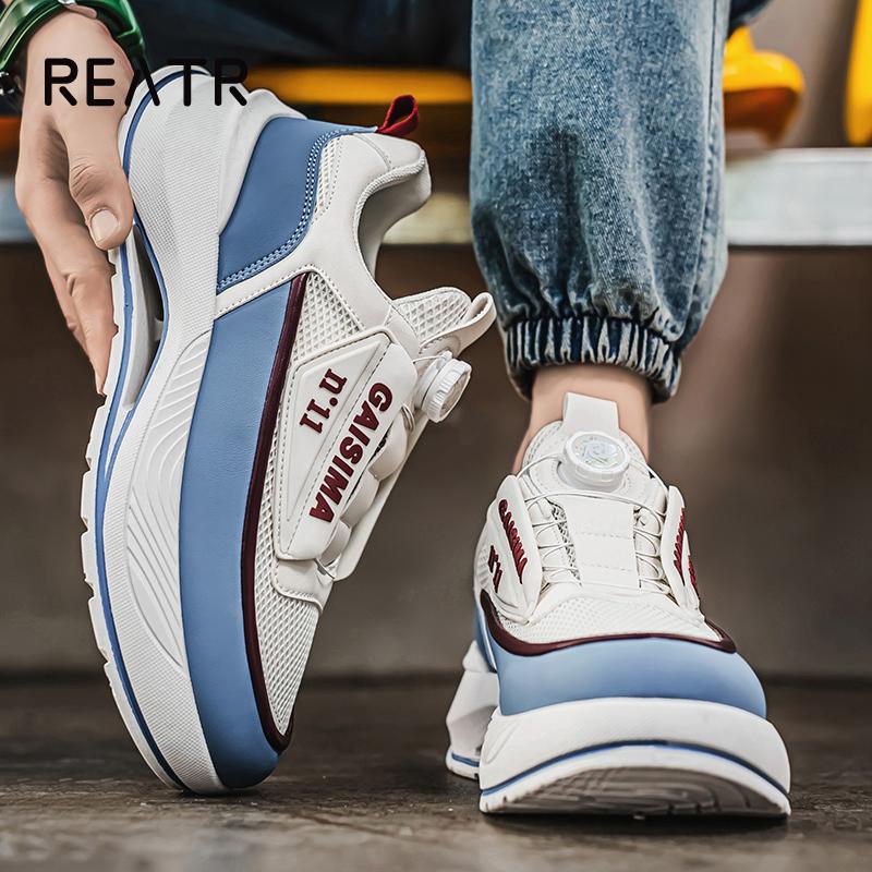 Chunky Sneaker Plus Size 45 Men Designer Sport Shoes Fashion Casual Leather Fabric Height Increased Flat Platform Shoes