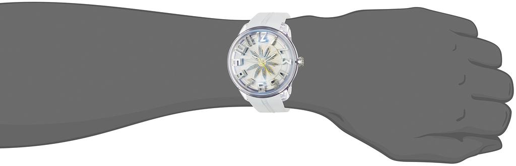 Watch Silver Dial Polyamide Mineral Glass Quartz 50MM Watch TY023004 Regular Import White [Tendence] Women's