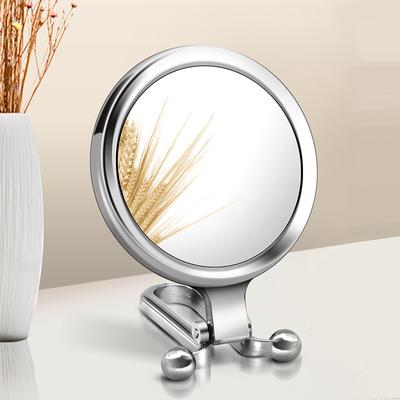5X Vergrotende Licht Make-up Spiegel Handspiegel Handheld Opvouwbare Dubbelzijdige Make-up Spiegel Reizen Draagbare Make-up Tools