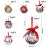 2pcs 8cm Christmas Tree Pendant Delicate Hanging Ornament Crafts Christmas Ball  Window