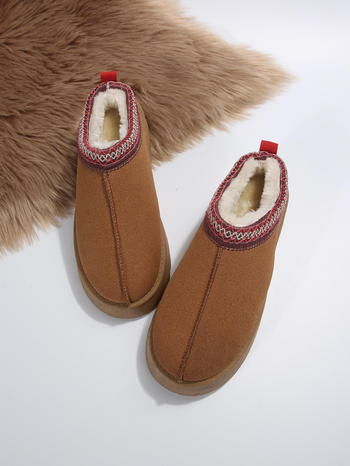 

Модные зимние сапоги женские зимние новые кашемировые теплые толстые подошвы без каблука покрытые волосами полутапочки хлопковые туфли теплые кашемировые сапоги 41 светло-коричневого