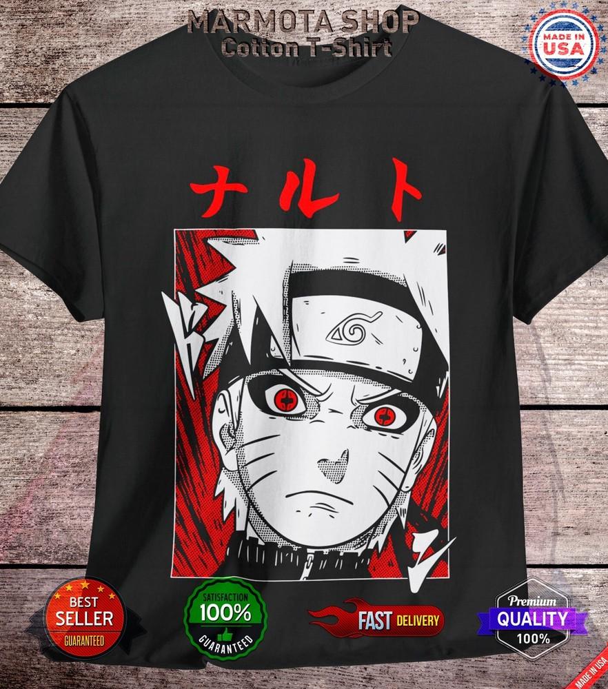 

Naruto Uzumaki Shirt Shippuden Kurama Kyubi Anime Unisex Tee T-Shirt All Size S