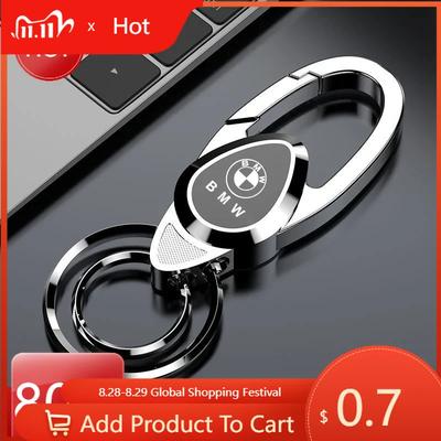 Car Sticker Hot 2025 All-Metal Alloy Minimalist Car Emblem Key Chain Key Ring For BMW X1 X2 X3 X5 X4 X6 X7 G30 G20 G32 G11G12 F4