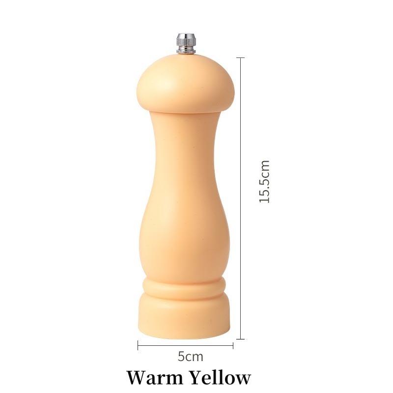 PP Paint Pepper Grinder,Black Pepper Mill,Sichuan Peppercorns,Sea Salt Spice Shaker,Rose Salt Grinder,Kitchen Seasoning Bottle