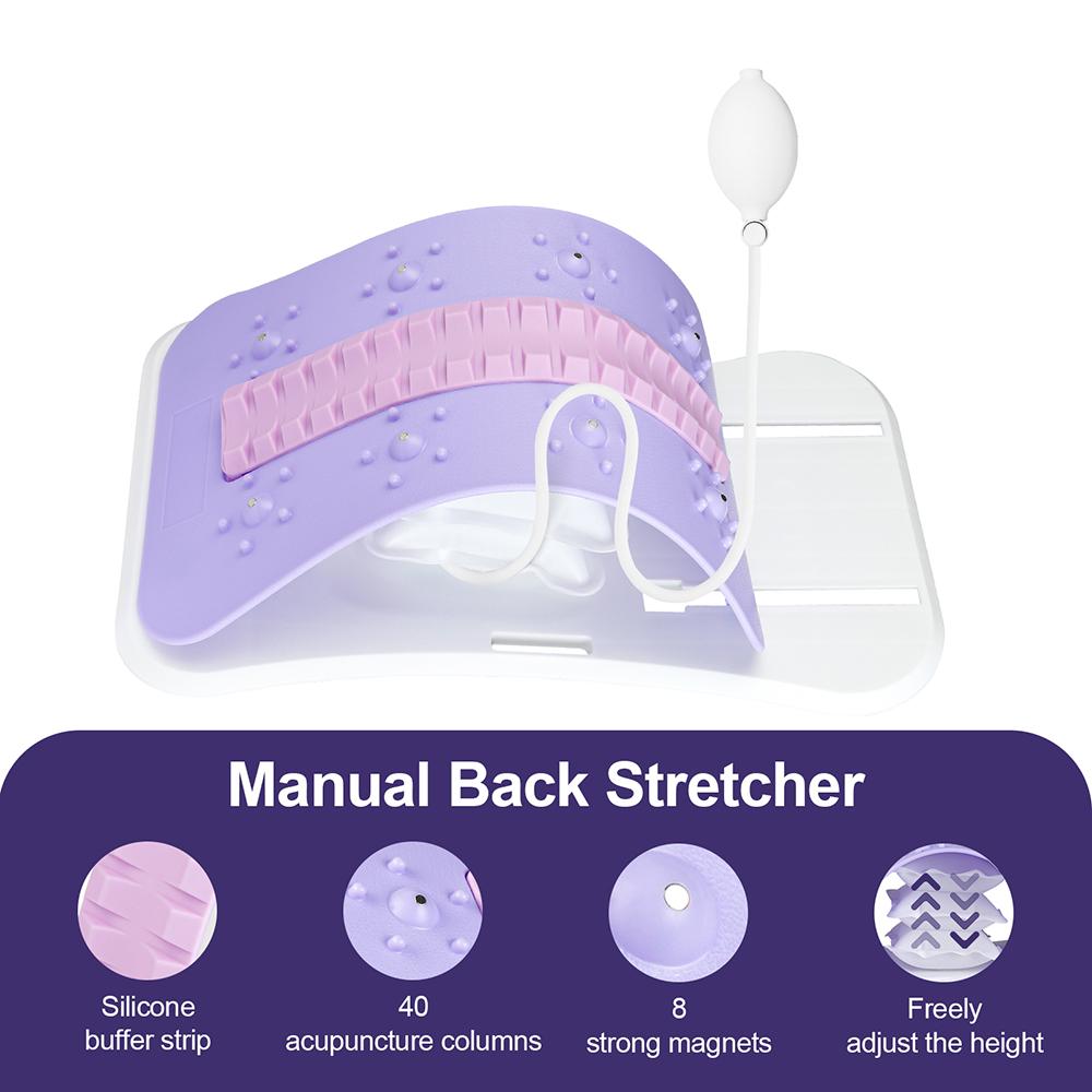 Back Stretcher Height Adjustable Airbag Lumbar Support Traction Device Waist Stretching Massager Waist Lifting Pilates Board