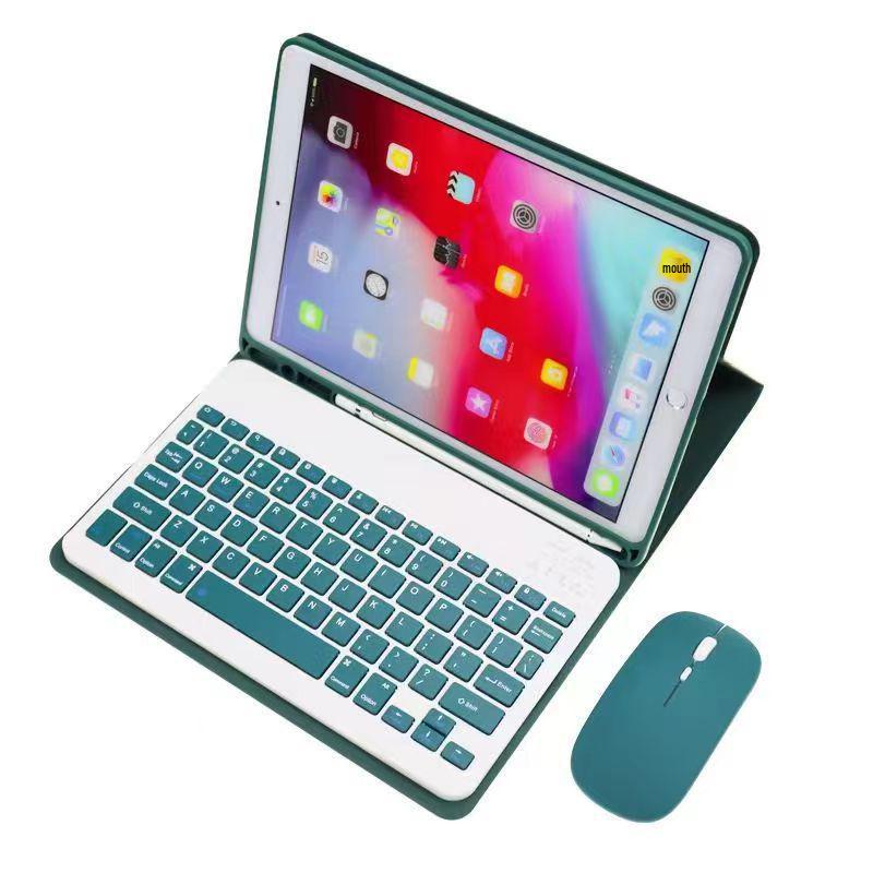 2024 iPad Air 6 Tylaus Bluetooth klaviatūros dėklas su pieštuko laikikliu 11 colių planšetiniam kompiuteriui