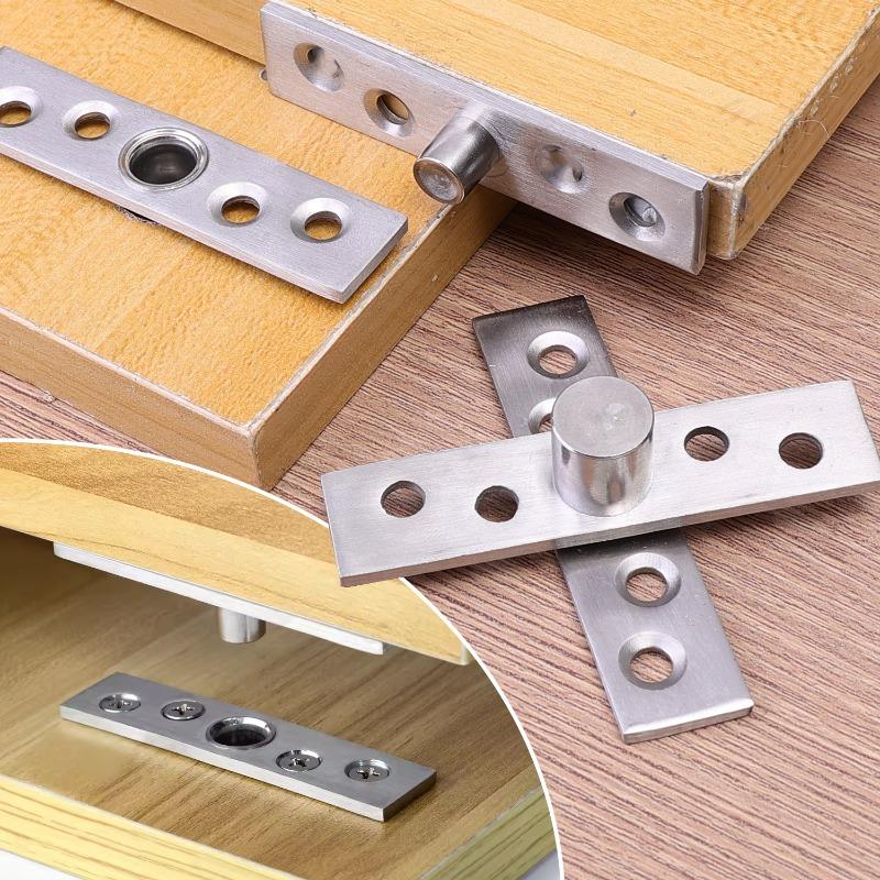 Schwenkscharnier Edelstahl 360 Grad Drehscharniere Oben Unten Möbel Positionierungsachse Kleiderschrank Tür Pivot-Scharniere