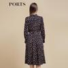PORTS Women's Floral Knit Mid-Length Dress