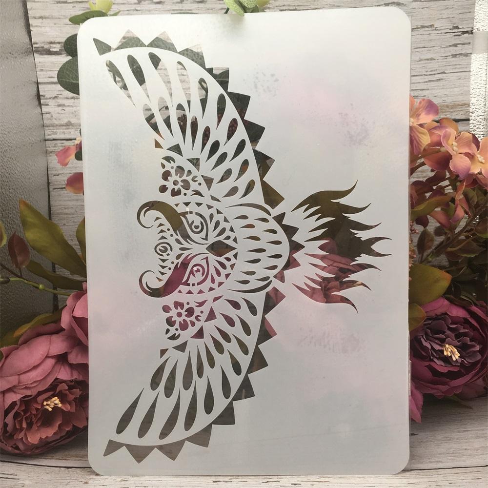 Cheap 12Pcs/Lot A4 29*21cm Mandala Animals DIY Wall Layering Stencils ...