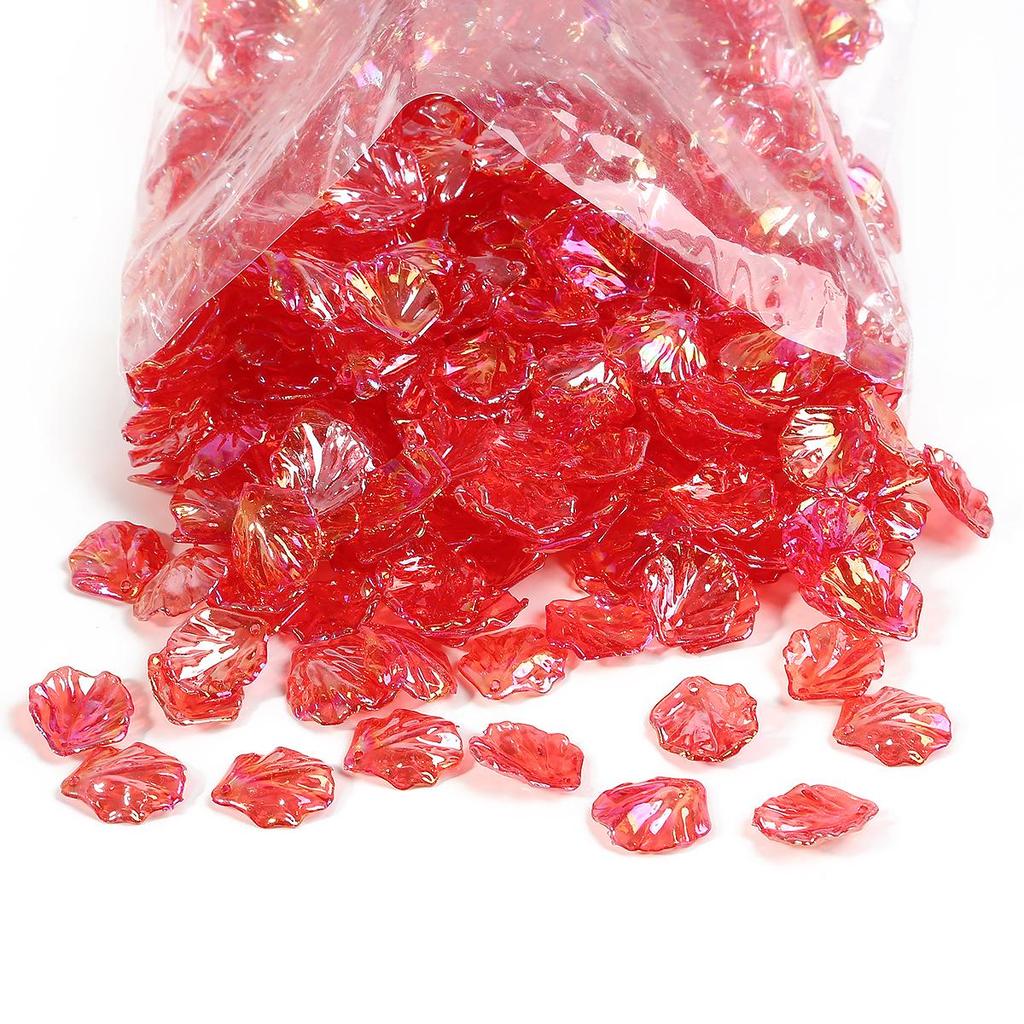 500g ABS Acrylic Imitation Shell Peony Petals Pendant Charm Beads For Jewelry Making Antique Hairpin Accessories