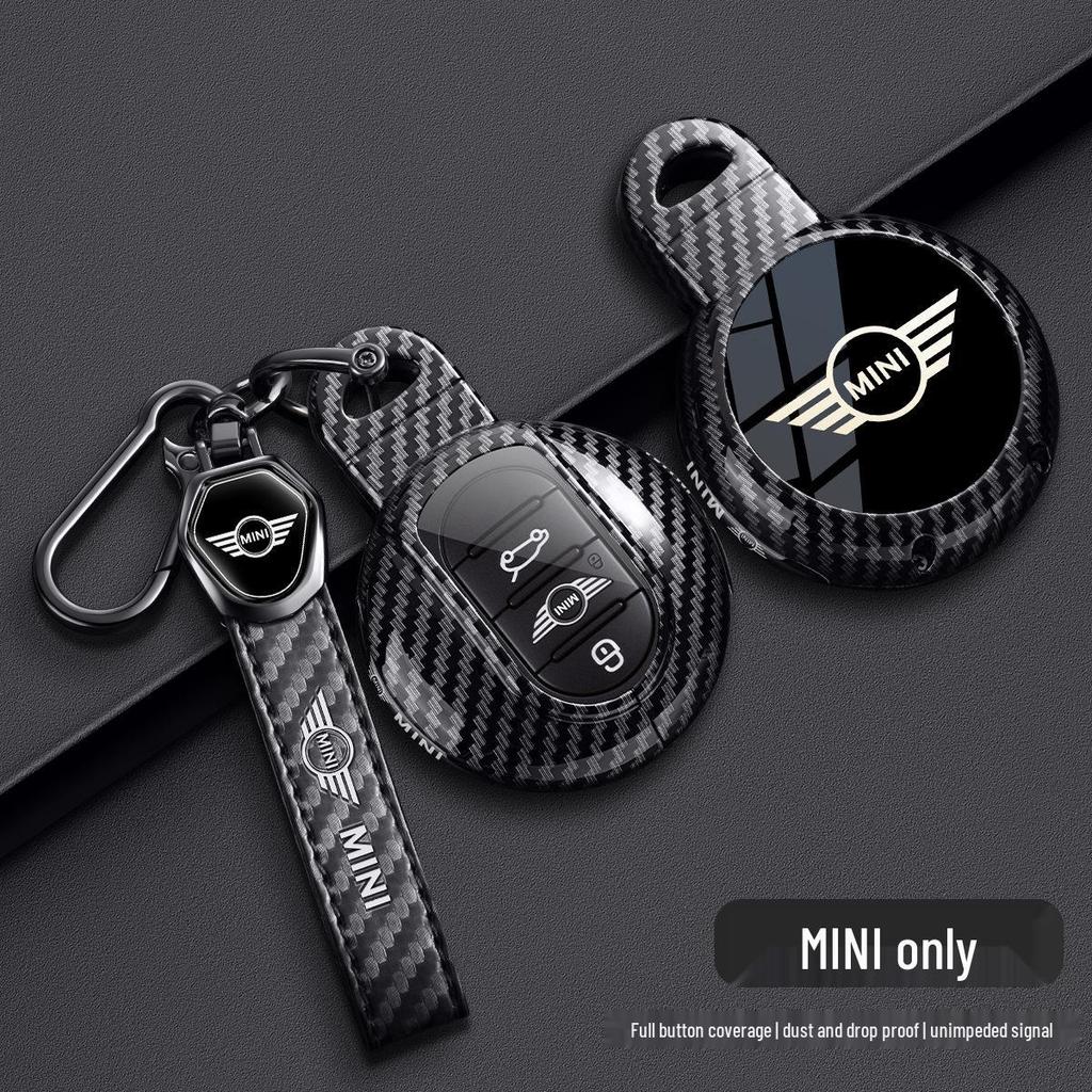 BMW Mini Key Case for Countryman and Cooper (Models F54, F55, F56, F60) - Carbon Fiber Metal Shell