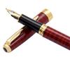 Gullor Calligraphy and Art Fountain Pen 388 Black with Red Grain and Golden Medium Nib