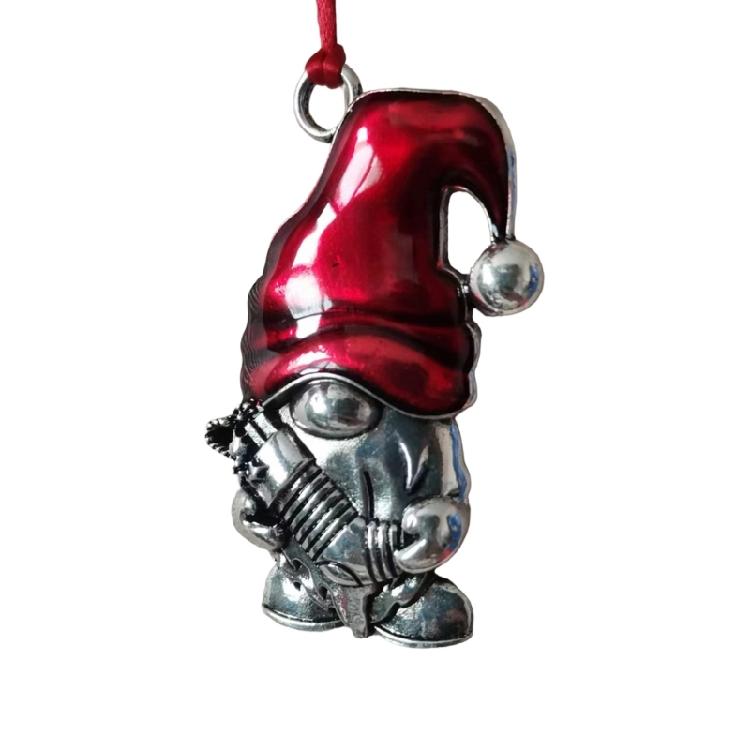 Christmas Tree Decoration Metal Dwarf Pendant Festival Tree Hanging Ornament for Mantels Table Living Room Bedroom