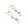 14K Gold-Filled Mother-of-Pearl Pendant Necklace with Micro-Paved Zircon Butterfly Holder and OT Clasp