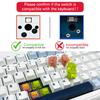 Outemu Tichý Broskyňový V3 Spínač Mazaný Tiché Citrónové V3 Spínače Mechanická Klávesnica Lineárne Hmatové 5-Pin Hot-swap PA66 Predmazané POM