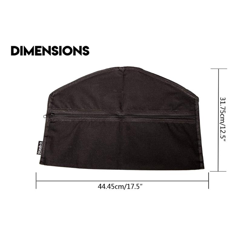 Hanger Diversion Safe Hid-den Compartment Pocket Fireproof Waterproof Zipper Pouch For Valuables Home Or Travel