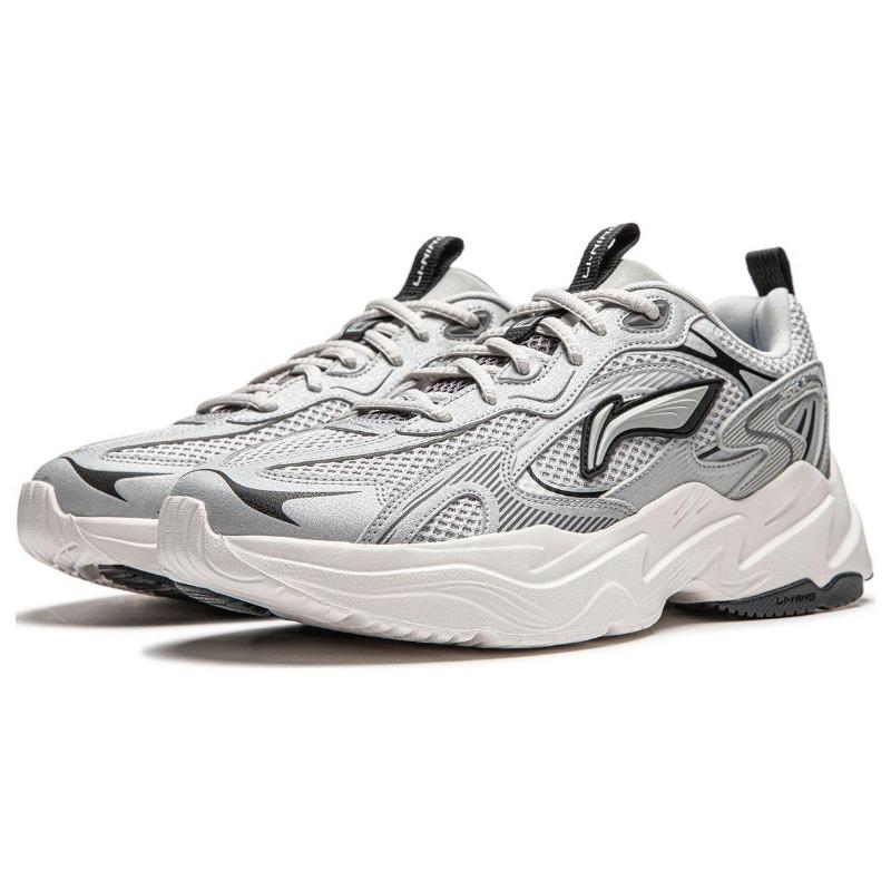 Li-Ning Meteor Men Low Top Casual Shoes Silver Grey AGCU121-2