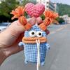 Hand-Crocheted Car Key Fob Cover, Big Mouth Key Protector, Cute Yarn Keychain for Car Keys, Unique Handmade Gift Car Key Cases