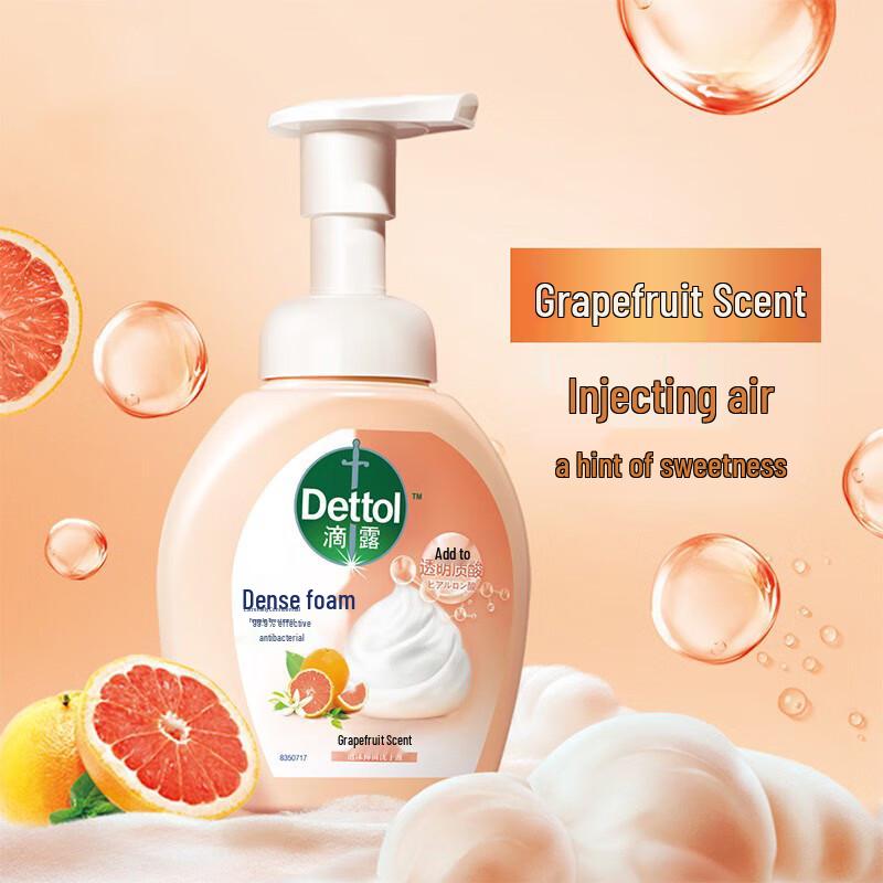 

Dettol Hyaluronic Acid Foaming Hand Wash, Grapefruit Scent