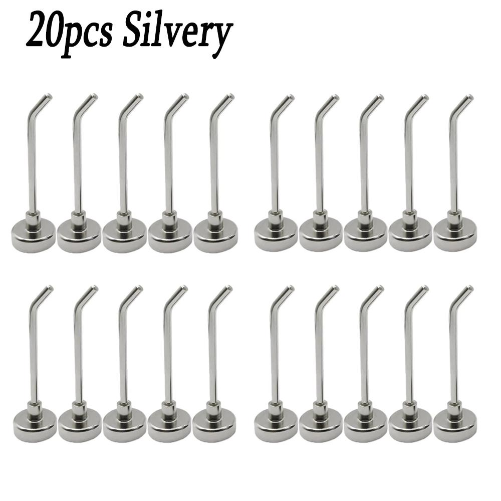 5/20pcs Strong Magnetic Hook Multi Purpose Suspension Removable Bracket Household Towel Kitchen Bar Storage Hooks Storage Tools
