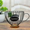 Metal Wire Coffee Storage Rack Convenient Coffee Pods Basket Decorations for Kitchen Countertop Espressos Pods Stand