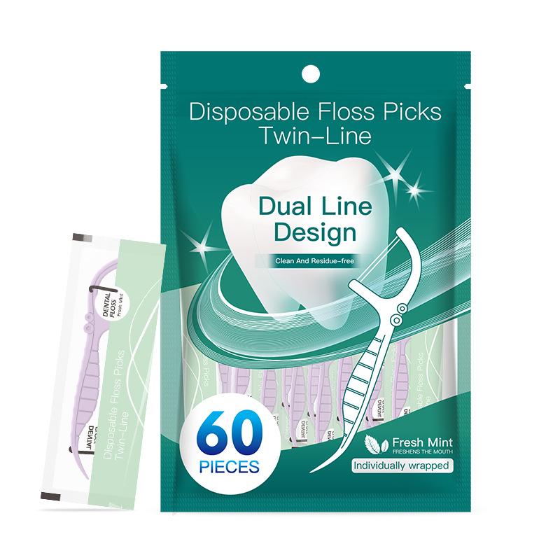 

Ultra-fine Disposable Dental Floss Picks, Family-sized Household Dental Floss, Special and Universal