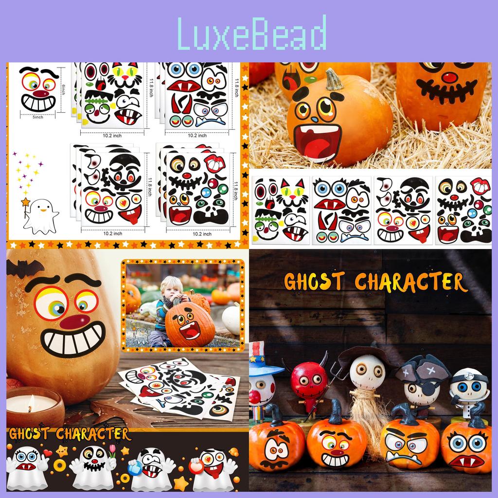 Colorful Diy Halloween Pumpkin Puzzles Fun Stickers For Kids And Creative Projects