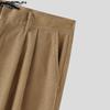 INCERUN 2PCS Autumn Men Lapel Neck Corduroy Long Sleeve Shirt Long Straight Pants Sets Outfits