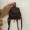 Small Flip -top Backpacks School Bags for college girls Pu Leather Women Shoulder Bag Cute String Female Handbags Tote Purse sac