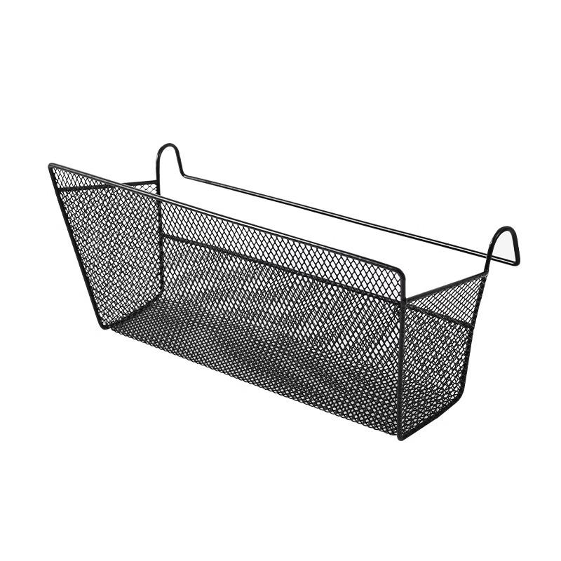 Hanging Bedside Storage Basket: Dormitory Bunk Organizer with Hooks