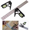 300mm (12") Adjustable Engineers Combination Try Square Right Angle Ruler Set