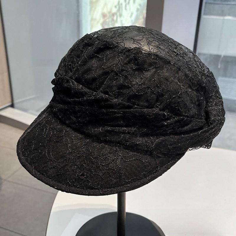 Summer Lace Breathable Baseball Cap With Wrinkled Design For Sun Protection And Fashion Casual Wear