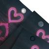 3D Neon Heart Beach Shower Curtain | Romantic And Modern Bathroom Decor