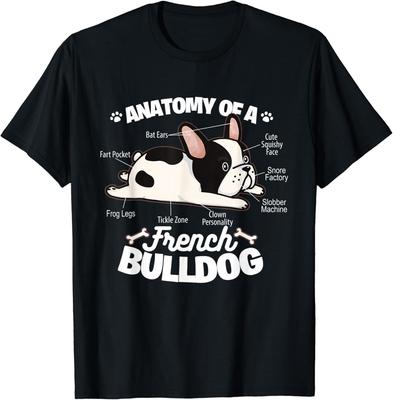 French Bulldog Graphic _ Anatomy Of A French Bulldog Gift Unisex T-Shirt