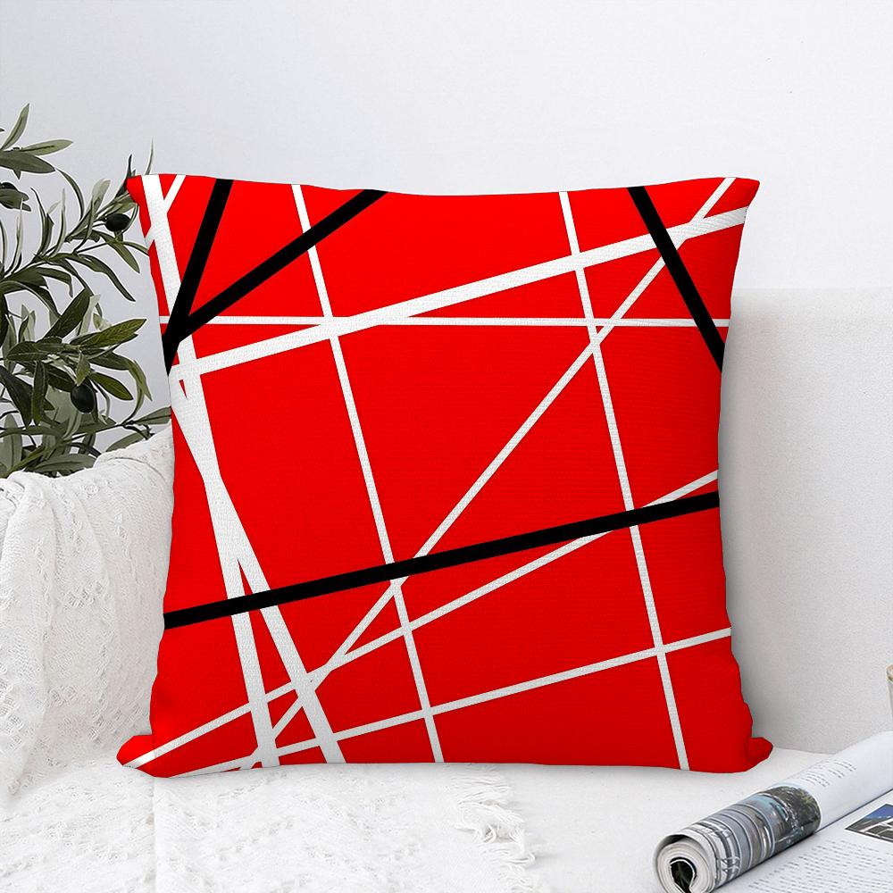 V-Van H-Halen Rock Pillow Case Plush Fabric Soft  Pillowcase Double Sided Print Cushion Cover Household Gifts