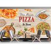 Pizza 3d Wall Mural Delicious Food Restaurant Wallpaper Snack Pizza Shop Wall Paper