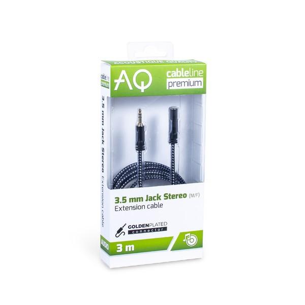 Przedłużacz Jack 3,5Mm Stereo Długość: 3,0M Aq Premium