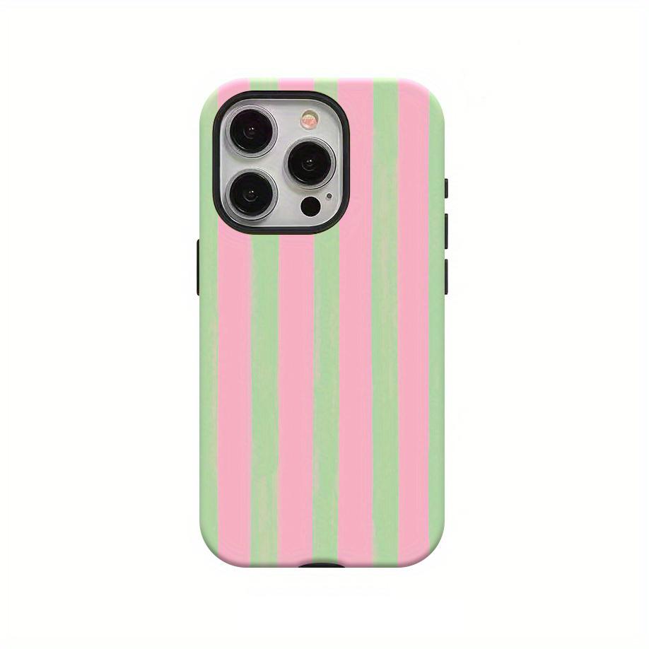 

Fashion Stripe Design Phone Case for iPhone 17 16 15 14 13 12 11 X XS XR XSMAX 8 Air Pro Max Plus Luxury Double-layer Back Cover iPhone 17 Pro