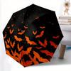 1pc Halloween Bats Automatic Folding Umbrella, 8-Rib Sturdy Canopy, Portable Travel Umbrella for Outdoor Use