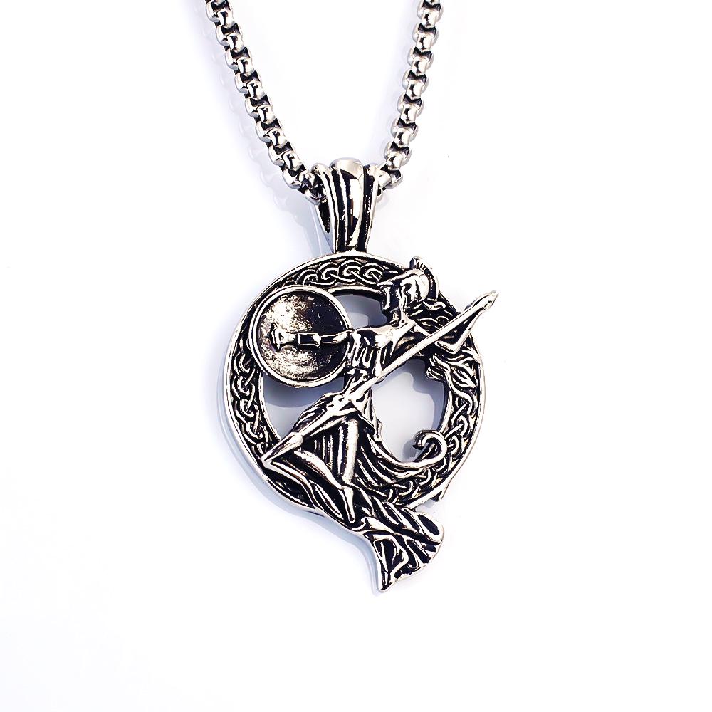 Náhrdelník s přívěskem ve tvaru zvířete - nerezový jelen pro Vánoce