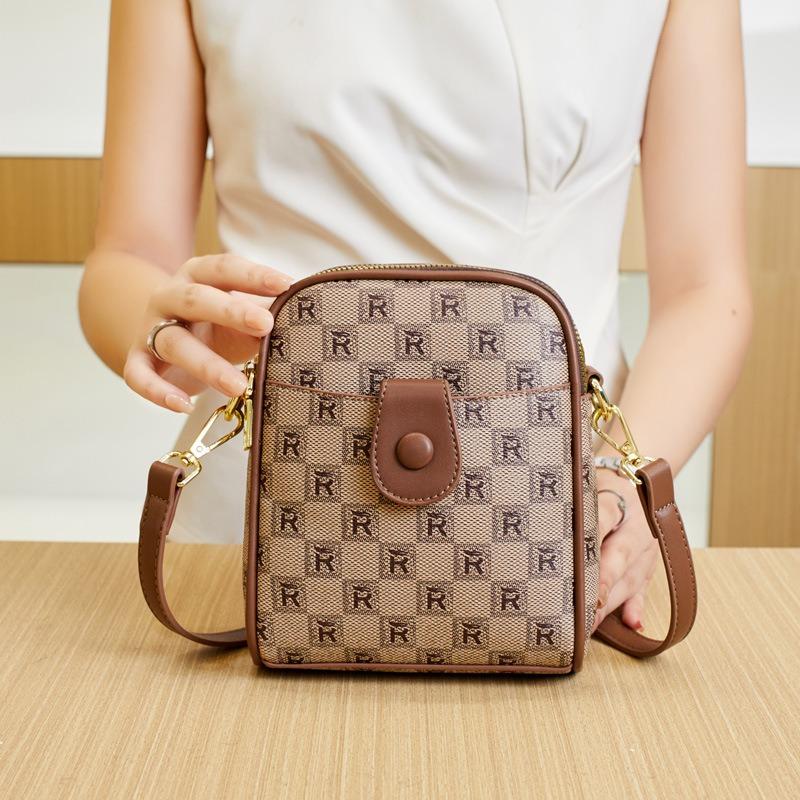 Damentasche neu bedruckt retro vielseitige Schultertasche Wickeltasche diagonale Spannweite vielseitige Handytasche Guangzhou