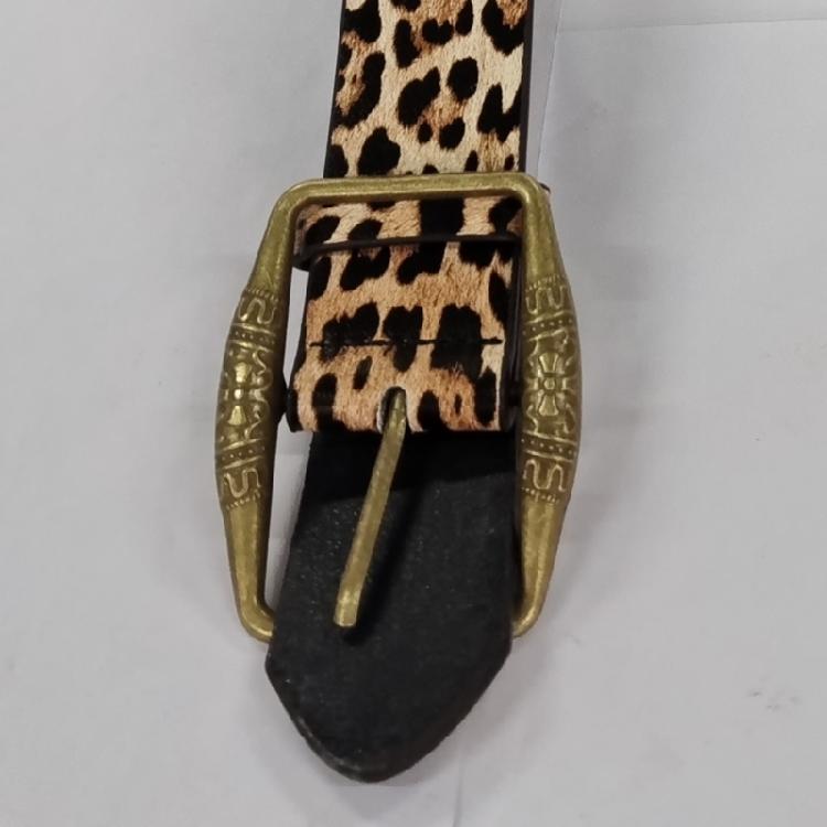 Unique Pattern Belt Stylish Leopards Velvet Waist Belt Jeans Decorative Belt Enhances Styles for Everyday Wear