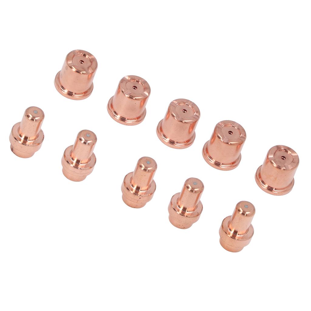10 Pcs Set Plasma Cutter Electrode Nozzle Kit Tips and Electrodes Replacement for Trafimet CB50