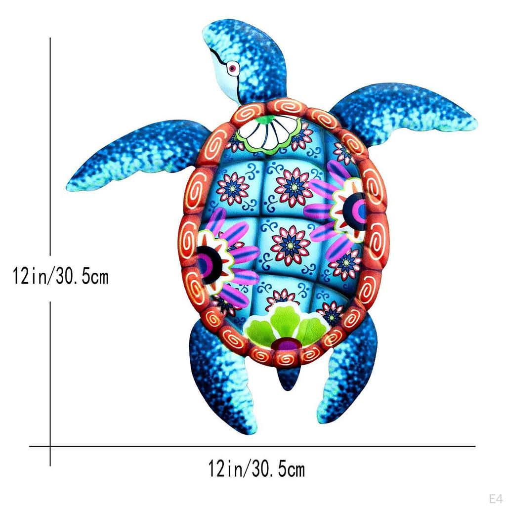 Eiserne Schildkröten-Wanddeko, Wandhänge-Dekor, Kreative Skulptur, Garten-Wohnzimmer-Dekoration,